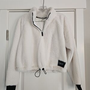 Calvin Klein Performance White Fleece Pullover